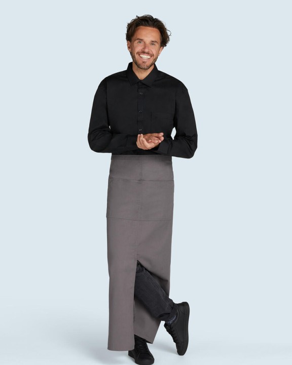 BISTRO BY JASSZ BERLIN Long Bistro Apron with Vent and Pocket Schürze personalisierbar