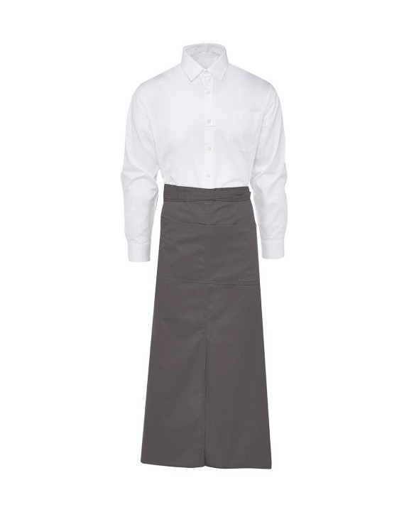 BISTRO BY JASSZ BERLIN Long Bistro Apron with Vent and Pocket Schürze personalisierbar