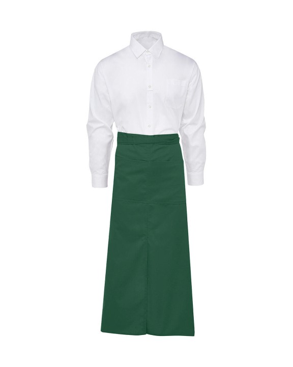 BISTRO BY JASSZ BERLIN Long Bistro Apron with Vent and Pocket Schürze personalisierbar
