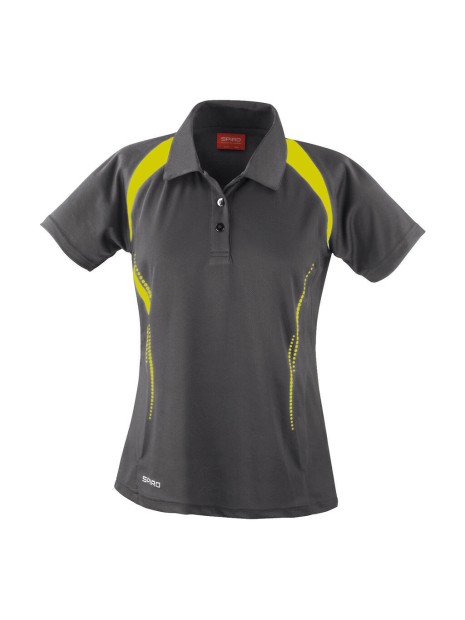 SPIRO Lady Spiro Team Spirit Polo gris /lime personnalisable