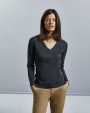 RUSSELL Ladies'' V-neck Knitted Pullover Pullover personalisierbar