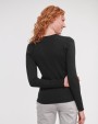 RUSSELL Ladies'' V-neck Knitted Pullover Pullover personalisierbar