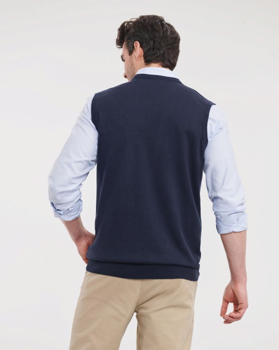 Pull personnalisable RUSSELL Adults'' V-Neck Sleeveless Knitted Pullover