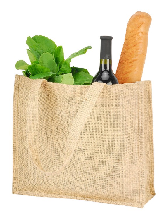 SHUGON Calcutta Long Handled Jute Shopper Bag Tasche personalisierbar