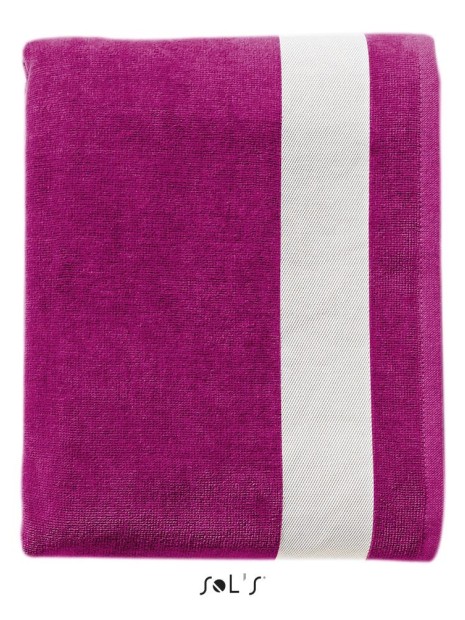 Produits éponges à personnaliser SOL'S Lagoon fuchsia/blanc