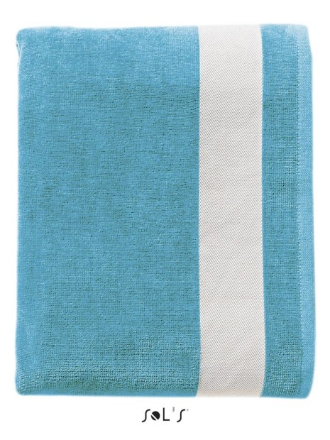 Produits éponges à personnaliser SOL'S Lagoon turquoise/blanc