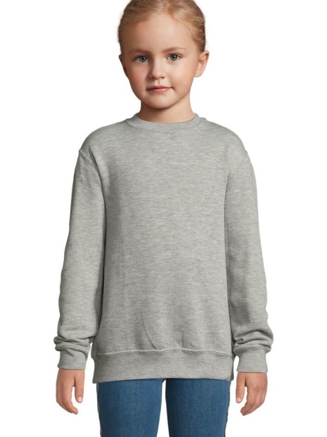 Sweat-shirts à personnaliser SOL'S New Supreme Kids gris chiné