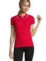 Polos à personnaliser SOL'S Practice Women rouge/blanc
