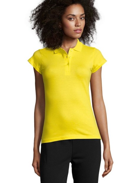 Polos à personnaliser SOL'S Prescott Women citron