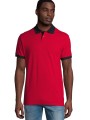 Polos à personnaliser SOL'S Prince rouge/bleu marine foncé