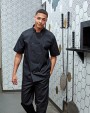 Veste personnalisable PREMIER Veste de cuisine manches courtes à boutons pression