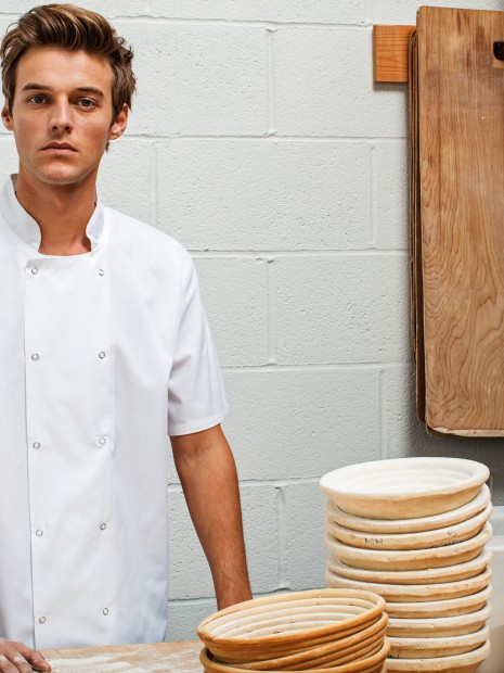 Vestes à personnaliser PREMIER Veste de cuisine manches courtes à boutons pression 