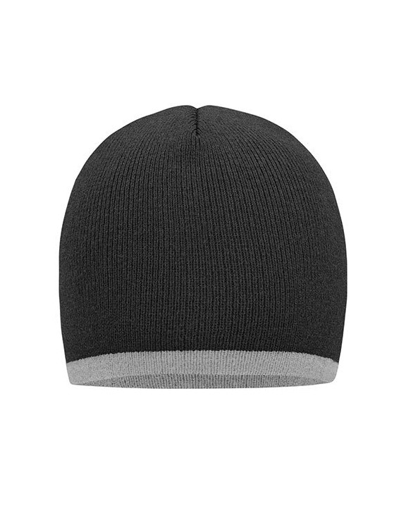 MYRTLE BEACH Beanie with contrasting border Mütze, Schal & Handschuh personalisierbar