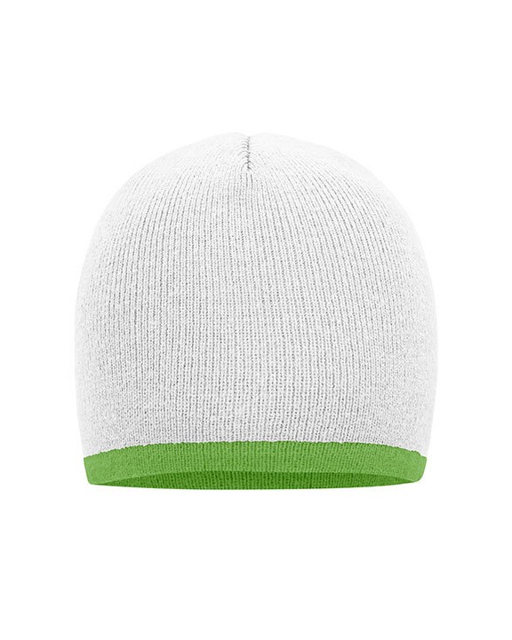 MYRTLE BEACH Beanie with contrasting border Mütze, Schal & Handschuh personalisierbar