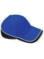 BEECHFIELD TEAMWEAR COMPETITION CAP bleu royal/noir/blanc personnalisable