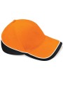 BEECHFIELD TEAMWEAR COMPETITION CAP ORANGE/BLACK/WHITE personnalisable