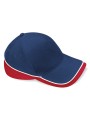 BEECHFIELD TEAMWEAR COMPETITION CAP FRENCH MARINE/ROUGE CLASSIQUE/BLANC personnalisable