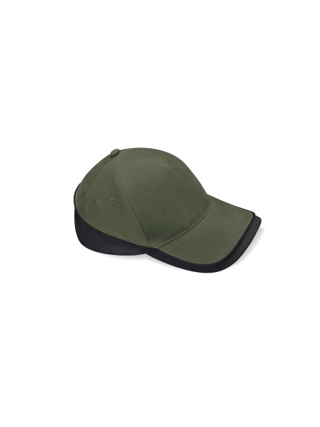 BEECHFIELD TEAMWEAR COMPETITION CAP Olive Green/Black personnalisable