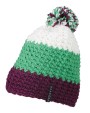 Bonnet, Écharpe & Gant personnalisable MYRTLE BEACH crocheted cap with pompon