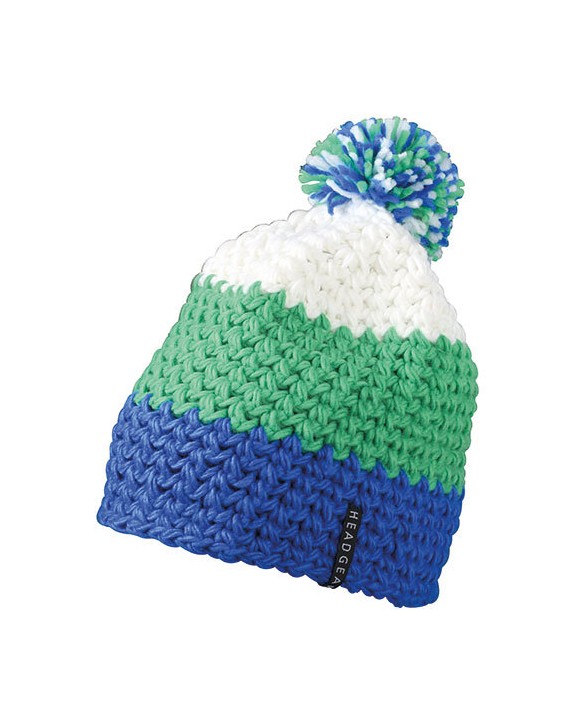 MYRTLE BEACH crocheted cap with pompon Mütze, Schal & Handschuh personalisierbar