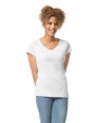 T-shirt personnalisable GILDAN T-shirt femme col v Softstyle