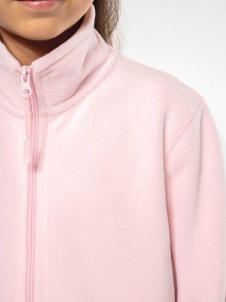 Laines polaires à personnaliser KARIBAN Veste micropolaire zippée enfant 