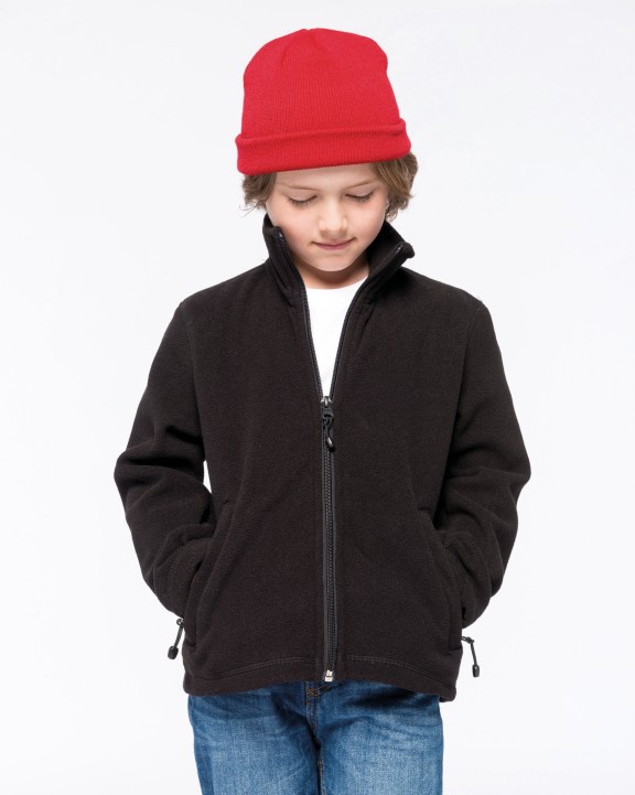 KARIBAN Mikrofleece-Jacke mit Reißverschluss für Kinder Polar Fleece personalisierbar