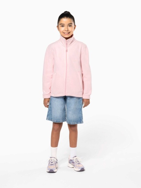 Laines polaires à personnaliser KARIBAN Veste micropolaire zippée enfant 