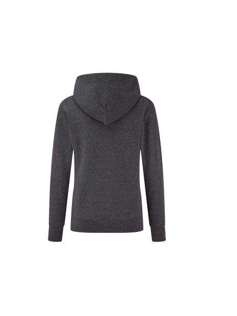 FOL LADIES CLASSIC HOODED SWEAT heather grey fonce personnalisable