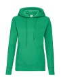FOL LADIES CLASSIC HOODED SWEAT vert kelly personnalisable