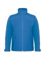 B&C Veste softshell capuche enfant bleu azur personnalisable