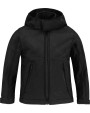 B&C Kinder Softshell-Kapuzenjacke Softshell personalisierbar