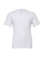 BELLA-CANVAS UNISEX V-NECK JERSEY TEE blanc personnalisable