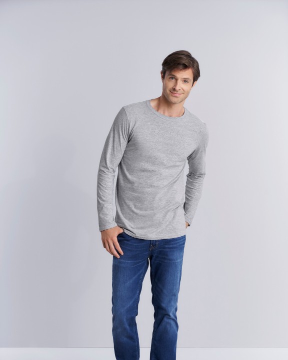 T-shirt personnalisable GILDAN T-shirt homme manches longues Softstyle